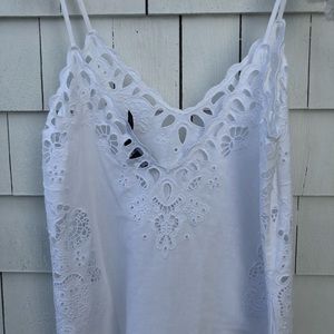 Theory Womens Taytee Light Linen Embroidered Dress